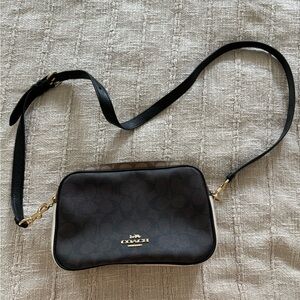 Brown Coach crossbody purse